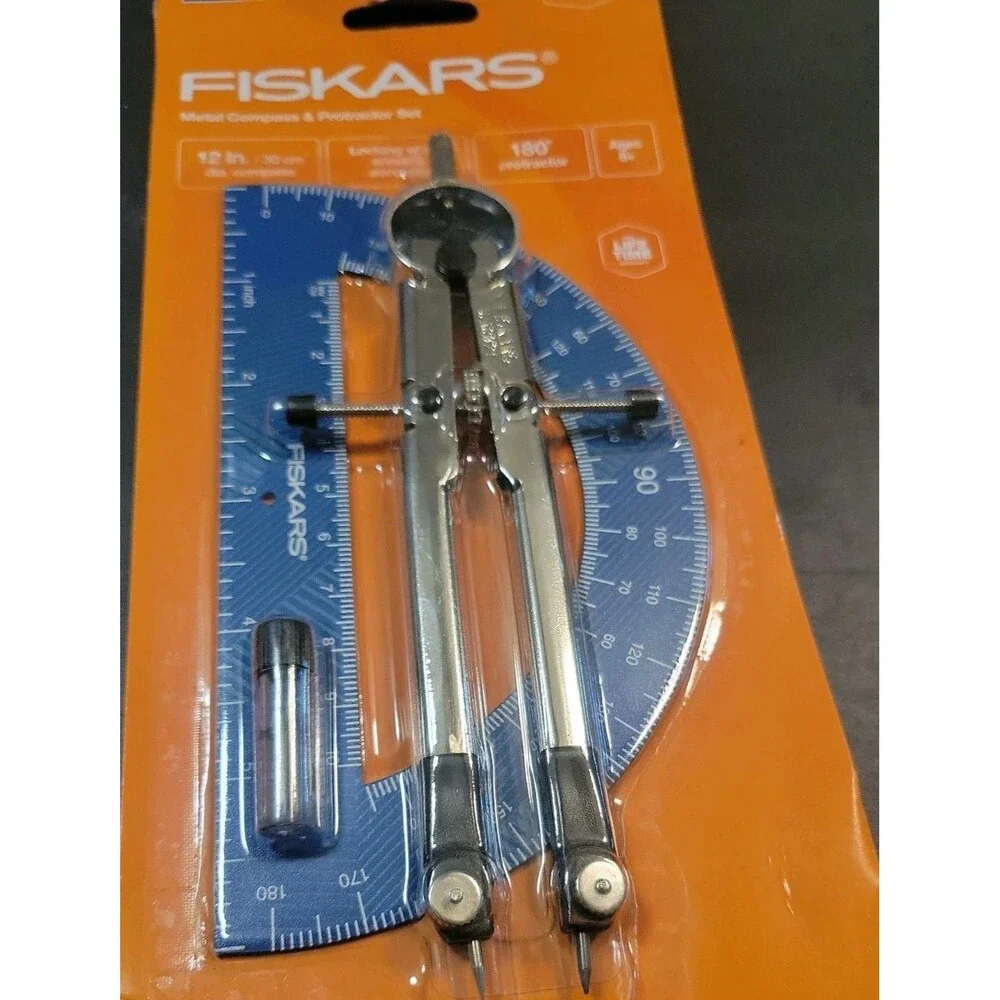 NEW!! FISKARS METAL COMPASS (12